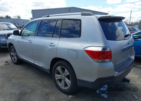 2012 Toyota Highlander Limited V6 z USA, uszkodzony, nr VIN 5TDYK3EH0CS063873